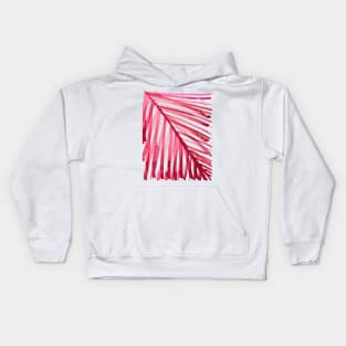 watercolor lines palm leaf 3 Kids Hoodie